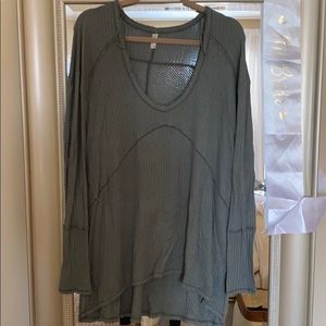 Free people army green thermal size M
